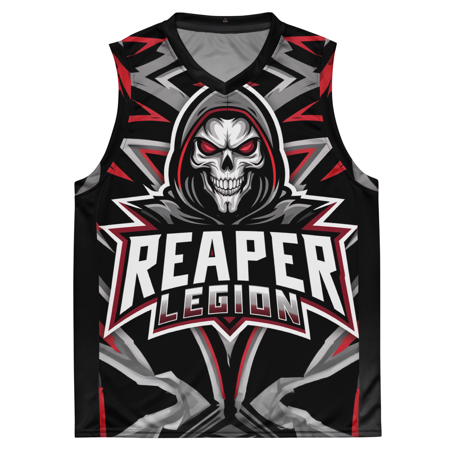 "Team Reaper" Recycled unisex basketball jersey